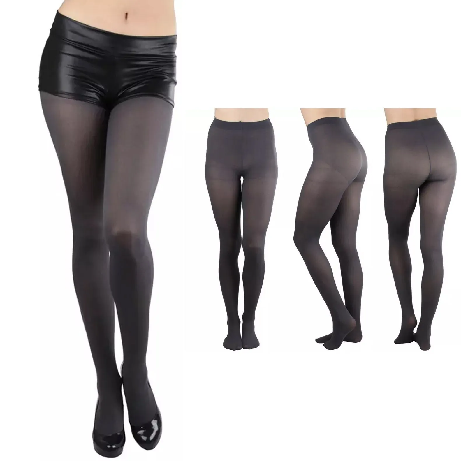 6-Pack: Women's Basic or Vibrant Semi Opaque Pantyhose