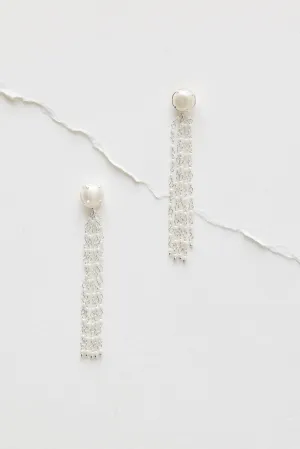 AMÉLIE GEORGE ISABEL - WEDDING EARRINGS - SILVER