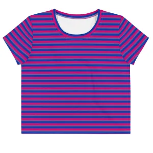 Bisexual Flag Crop Tee