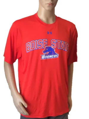 Boise State Broncos Under Armour Loose Heatgear Orange SS Crew Neck T-Shirt (L)