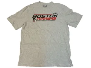 Boston Terriers Under Armour Charged Cotton Heatgear Gray SS Crew T-Shirt (XL)