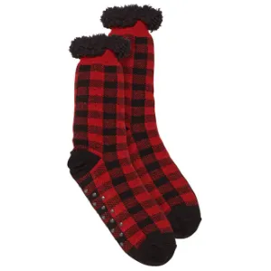 Buffalo Plaid Lounge Socks