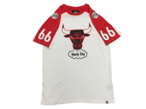 Chicago Bulls 47 Brand White Red Windy City 1966 Eastern Conference T-Shirt (M)