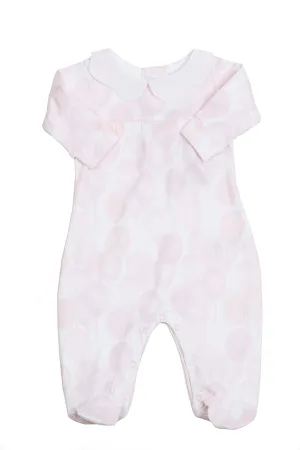 Cotton Pajama Pima Cotton Pink Balloons with scallop neck