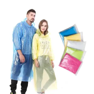 Disposable Rain Card Raincoat Easy to Carry Emergency Waterproof Rain coat RainCard