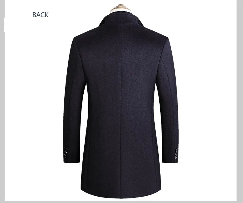 Elegant Men's Wool Coat