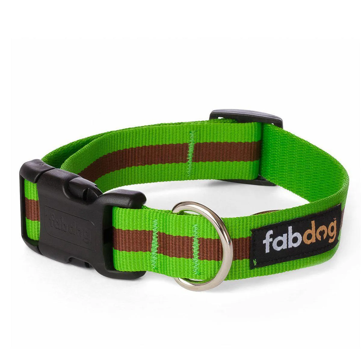 Fabdog | Stripe Collar Green