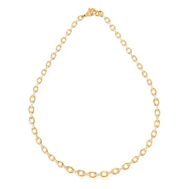 Graduated Oval Link Necklace