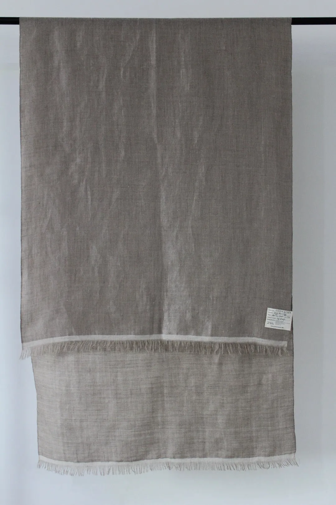 Imani Dove Grey Zari Reversible Cashmere Stole