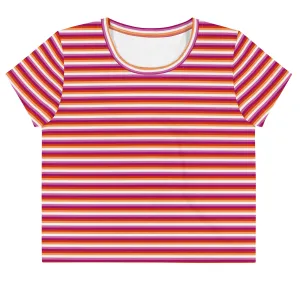 Lesbian Flag Crop Tee