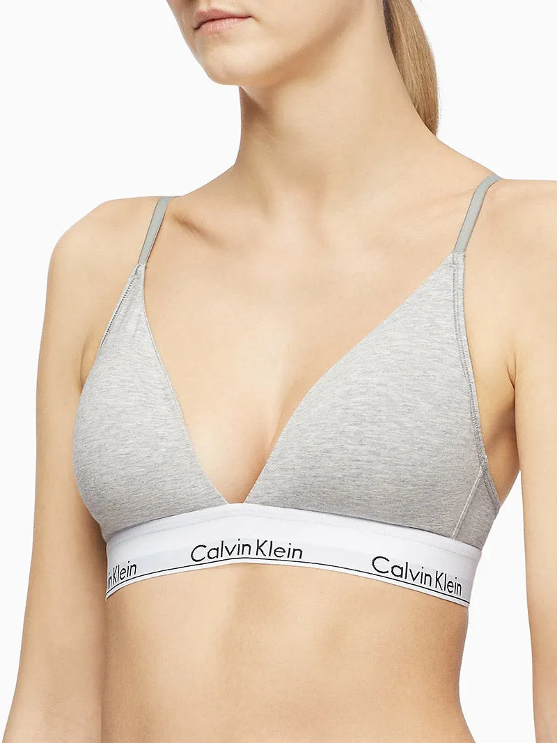 MODERN COTTON LIGHTLY LINED TRIANGLE BRALETTE