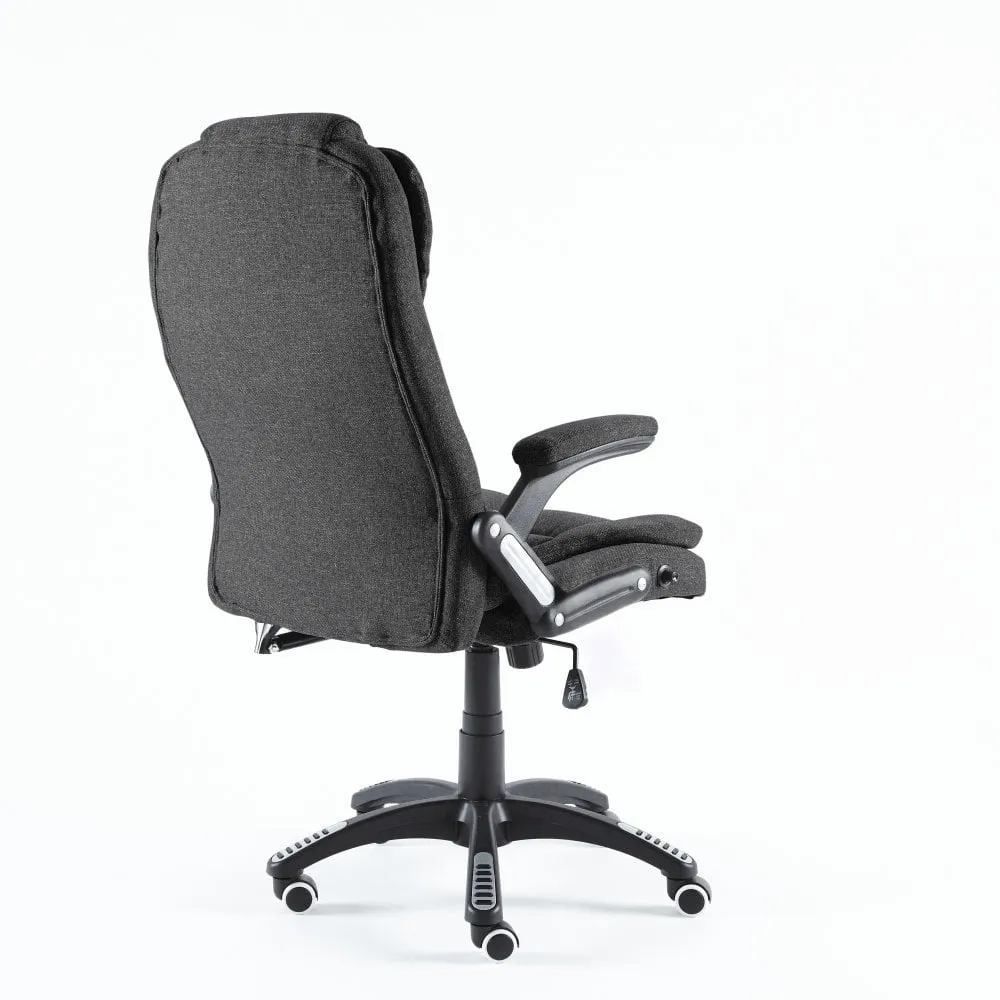 Neo Dark Grey Fabric Executive Office Chair with Massage Function