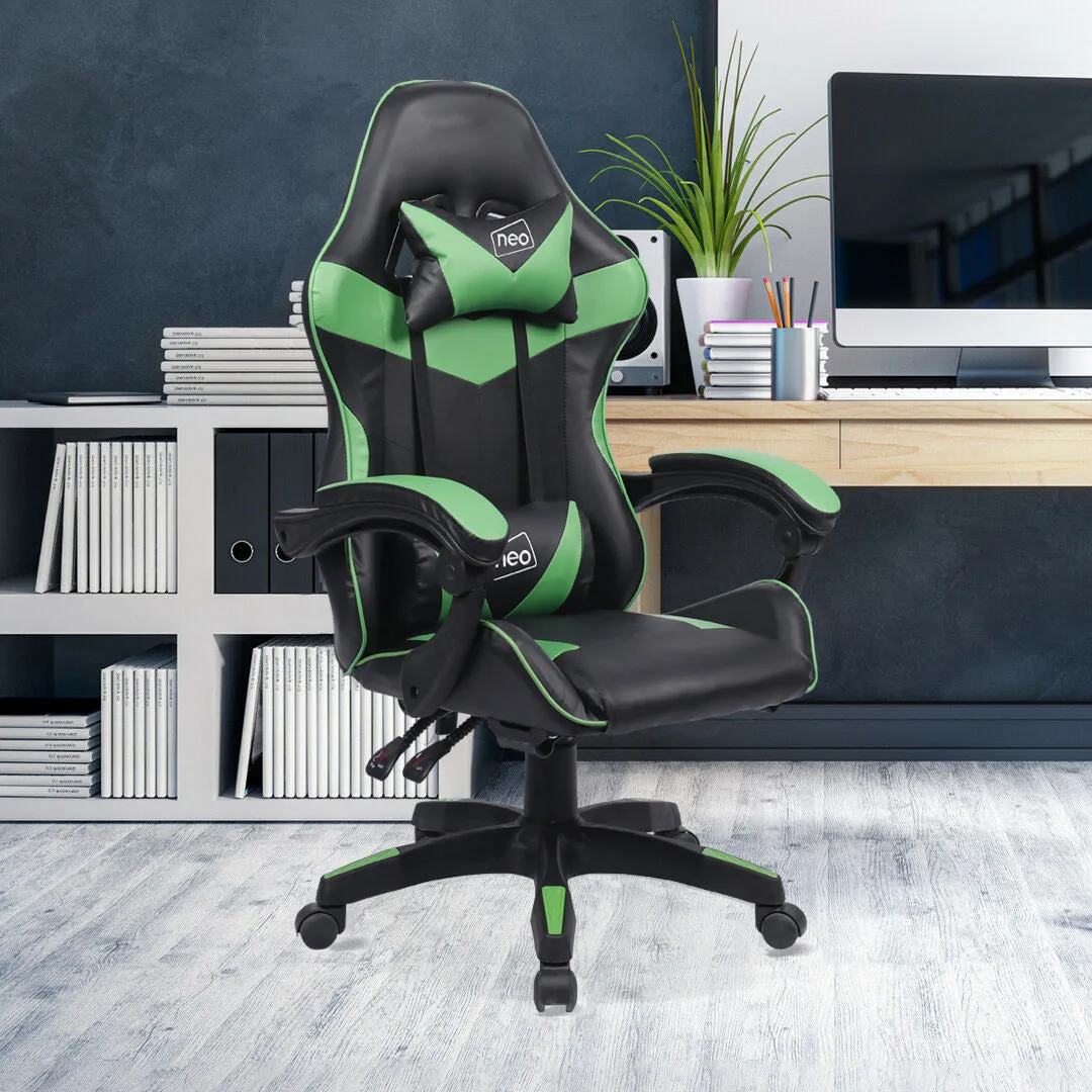 Neo Green/Black Leather Gaming Chair