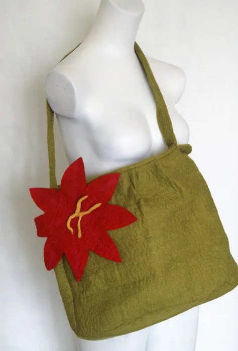 Nuno Felted Wool Shoulder Bags