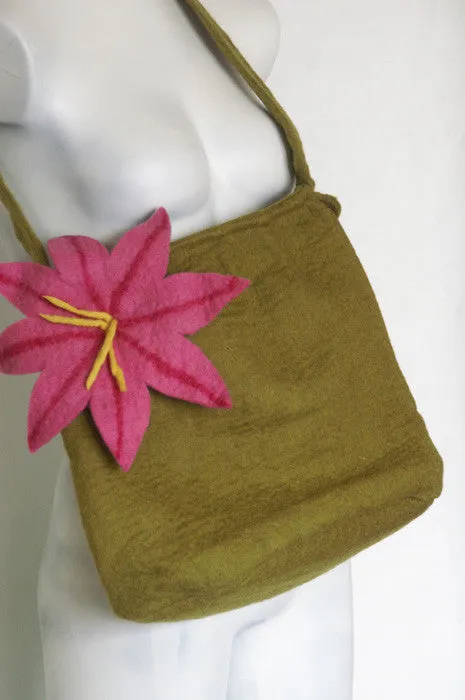 Nuno Felted Wool Shoulder Bags