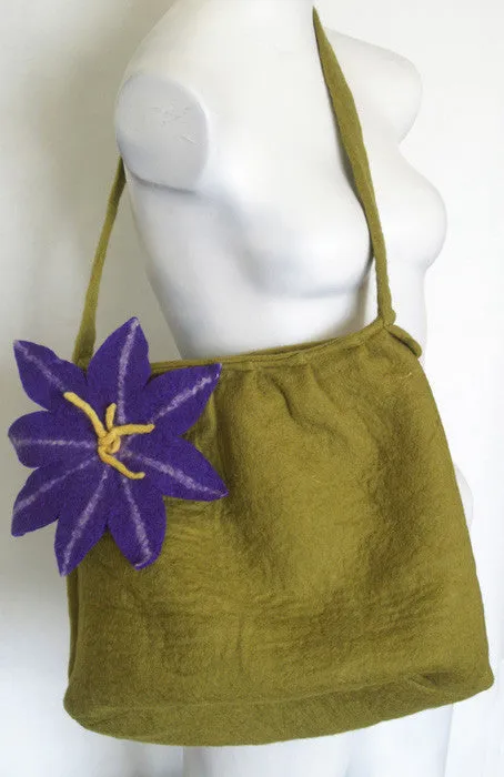 Nuno Felted Wool Shoulder Bags