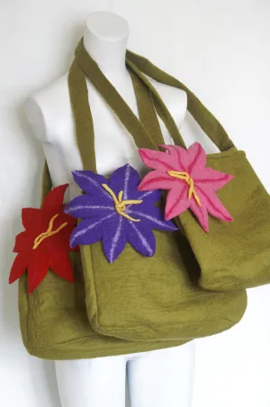 Nuno Felted Wool Shoulder Bags