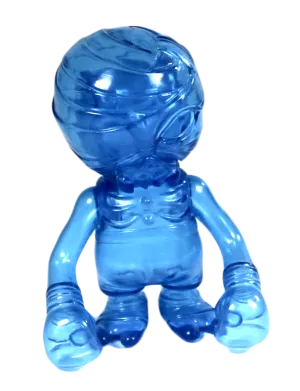 Secret Base Damage Brain Rainy Day Clear Blue Mummy Sofubi Figure Designer Toy