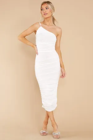 Sincerely Yours White Midi Dress