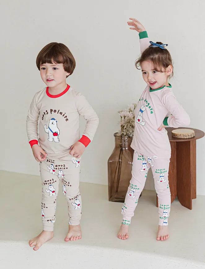 Single Spandex Fabric Pajamas set-Pola