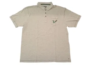 South Florida Bulls Chiliwear Light Gray Cotton 3 Button Golf Polo T-Shirt (L)