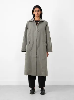 Wax Cotton Trench Taupe Grey